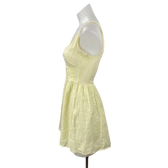 Princess Polly Lorinda Square Neck Sleeveless Mini Tank Flare A-Line Dress Sz 0 - Picture 2 of 6